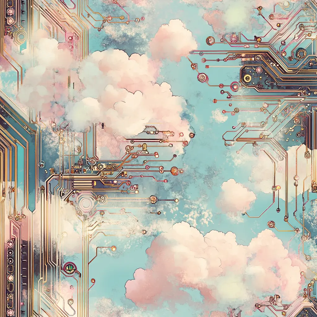 Technology background illustration for AI data analytics